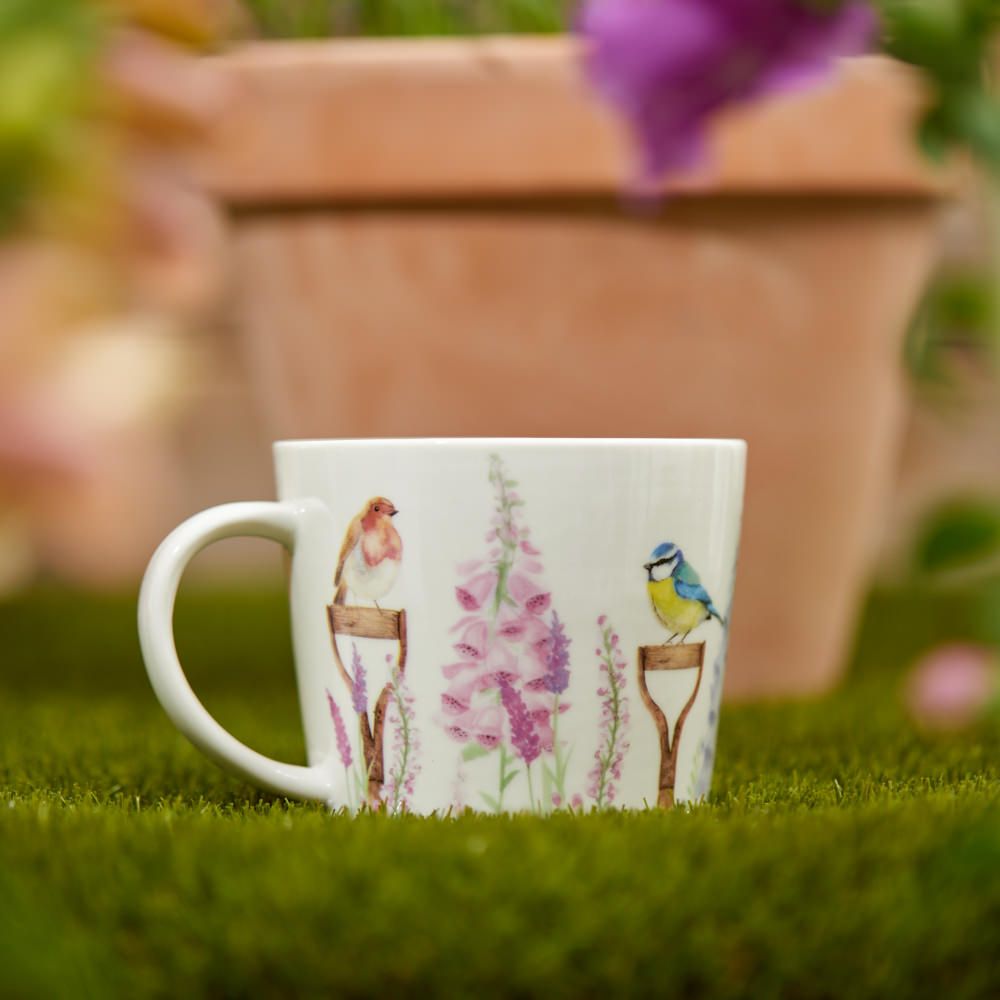 Bird & Foxglove Design Mug-Breda's Gift Shop