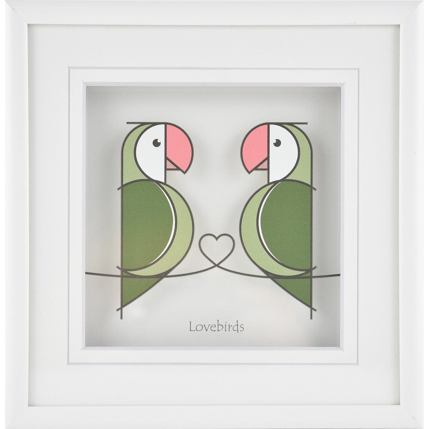 Black Hen Designs - Lovebirds-Breda's Gift Shop