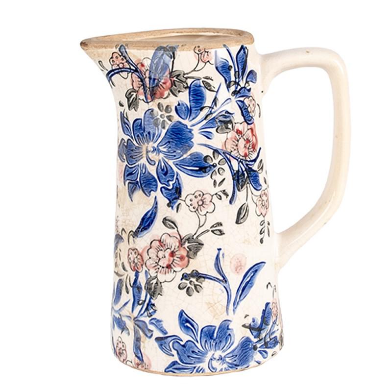 Blue Floral Jug (Small)-Breda's Gift Shop