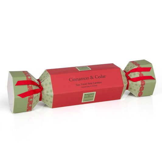 Brooke & Shoals Cinnamon & Cedar Travel Candles Gift Set-Breda's Gift Shop