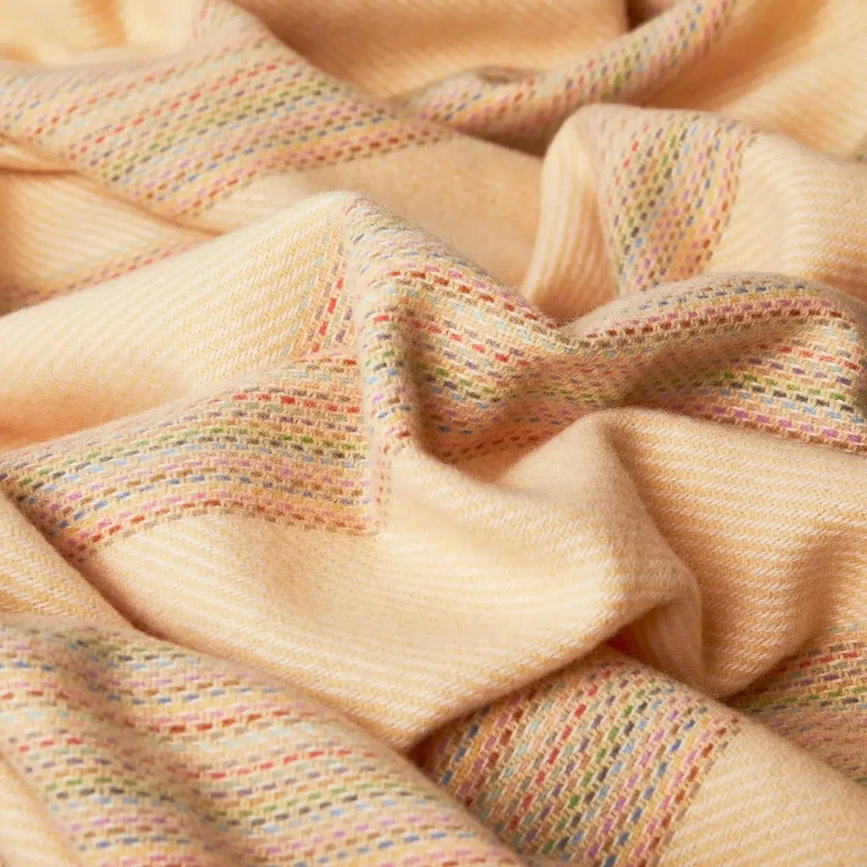 Cushendale Lambswool Apricot Throw-Breda's Gift Shop