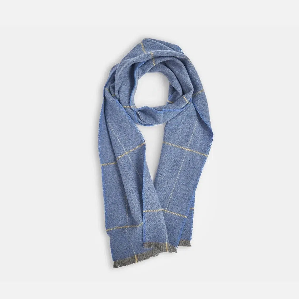 Cushendale Lambswool Blue Scarf-Breda's Gift Shop