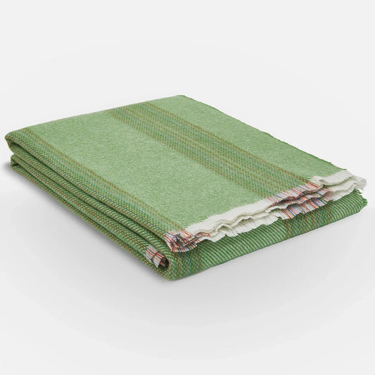 Cushendale Lambswool Greengage Throw-Breda's Gift Shop