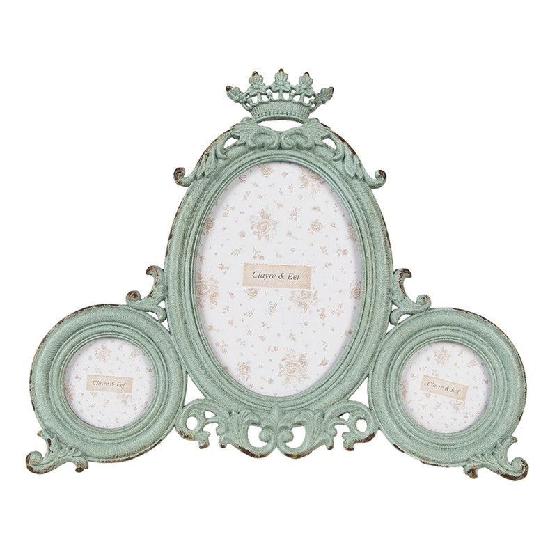 Green Decorative Trio Photo Frame-Breda's Gift Shop