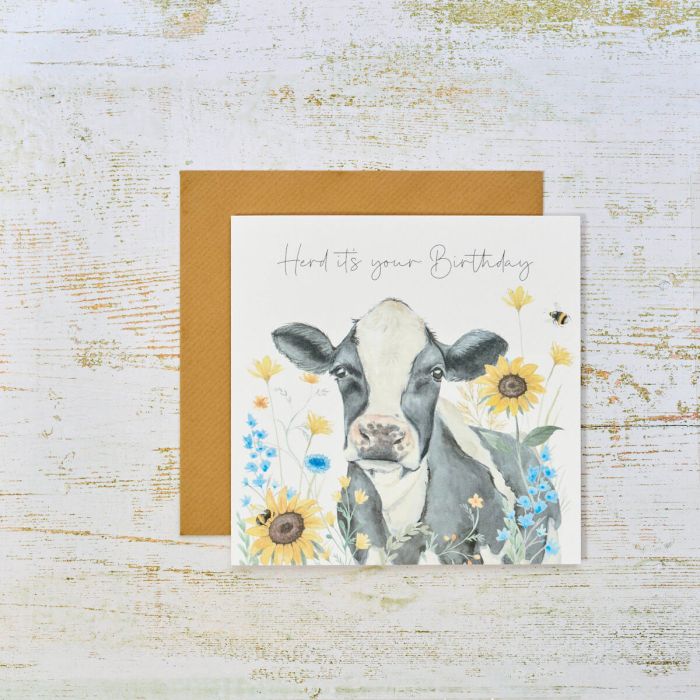 Greeting Card: Herd It's Your Birthday-Breda's Gift Shop