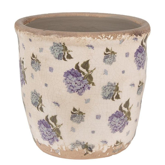 Hydrangea Plant Pot (Small)-Breda's Gift Shop