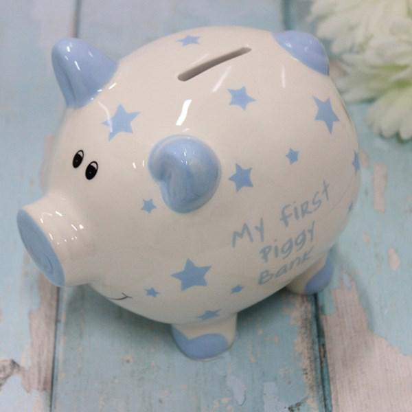 My First Piggy Bank - Blue-Breda's Gift Shop