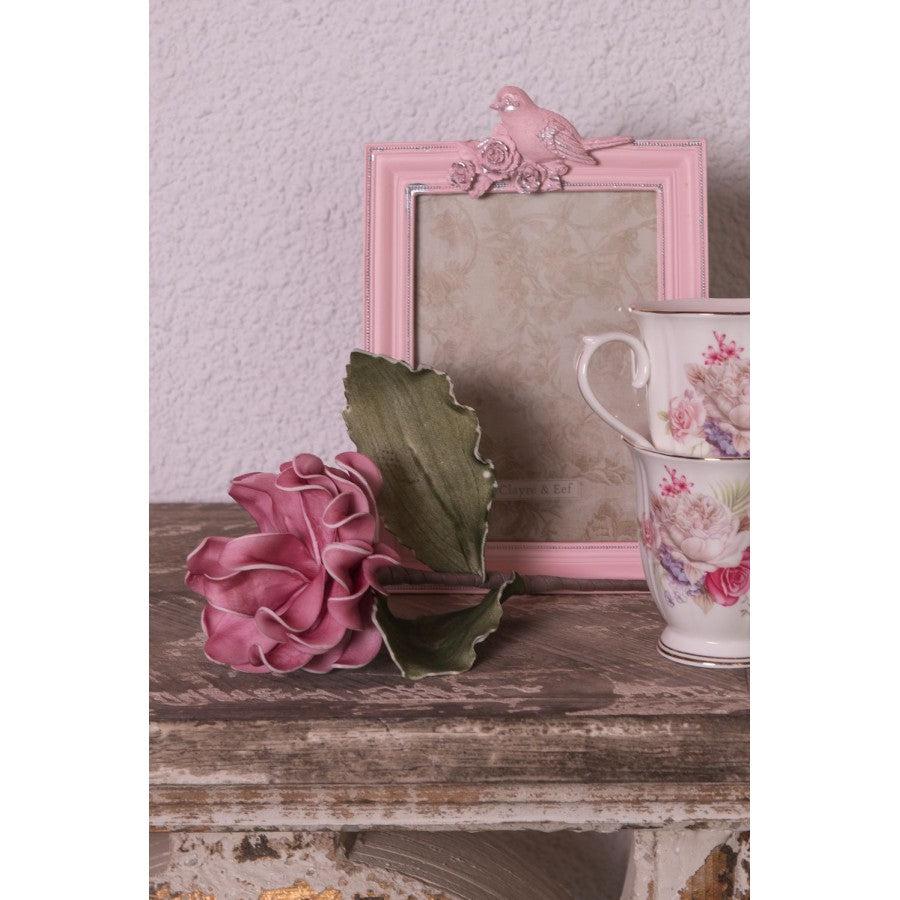 Pink Bird Design Photo Frame 5x7-Breda's Gift Shop