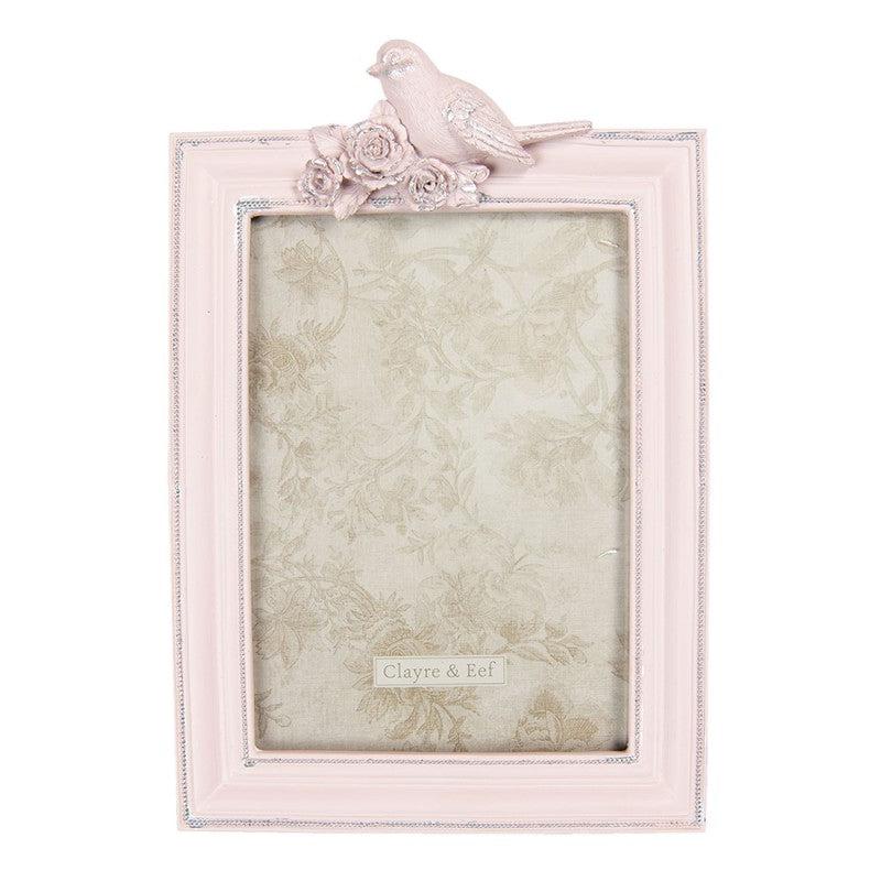 Pink Bird Design Photo Frame 5x7-Breda's Gift Shop