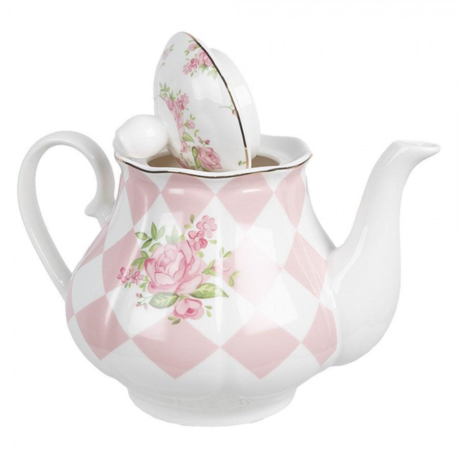 Pink Porcelain Teapot-Breda's Gift Shop