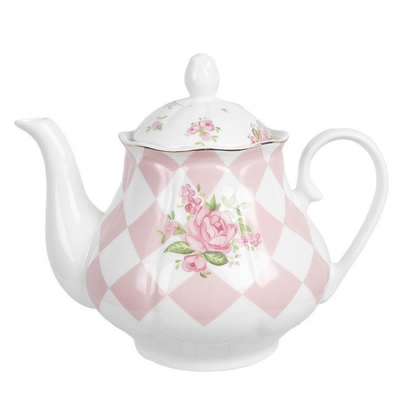 Pink Porcelain Teapot-Breda's Gift Shop