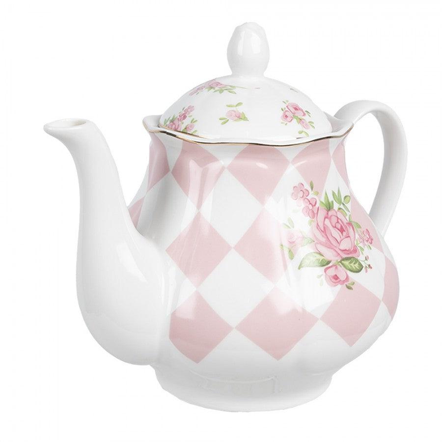 Pink Porcelain Teapot-Breda's Gift Shop