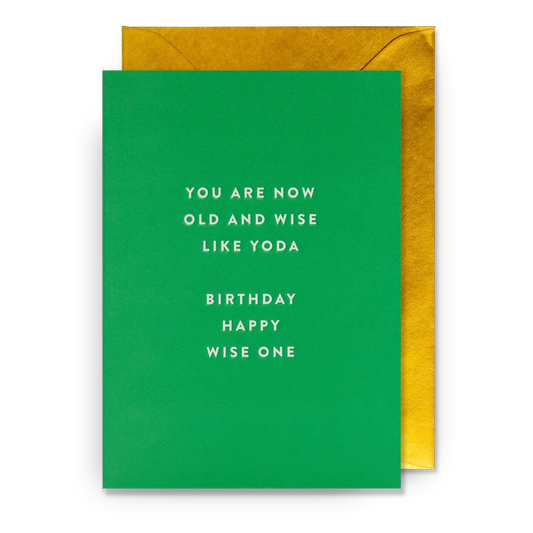 Postco Birthday Yoda Greeting Card-Breda's Gift Shop