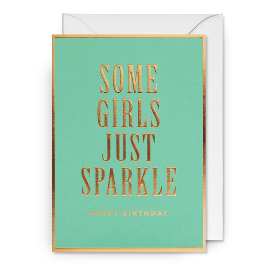 Postco Sparkle ‘Happy Birthday' Greeting Card-Breda's Gift Shop