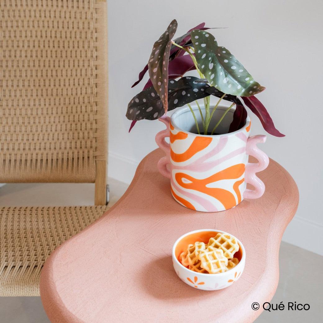 Que Rico Plant Pot: Luca, Flujo Fluido-Breda's Gift Shop