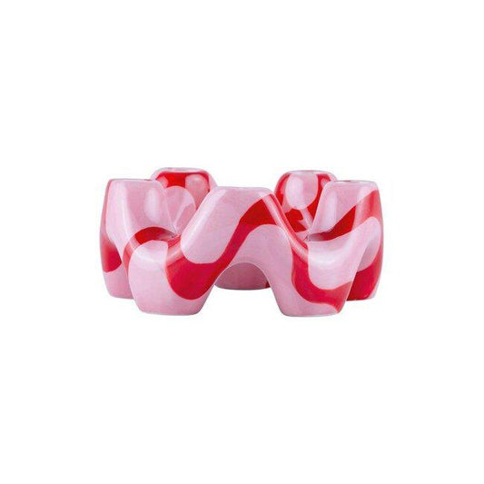 Qué Rico Spanish Swirls Candle Holder-Breda's Gift Shop