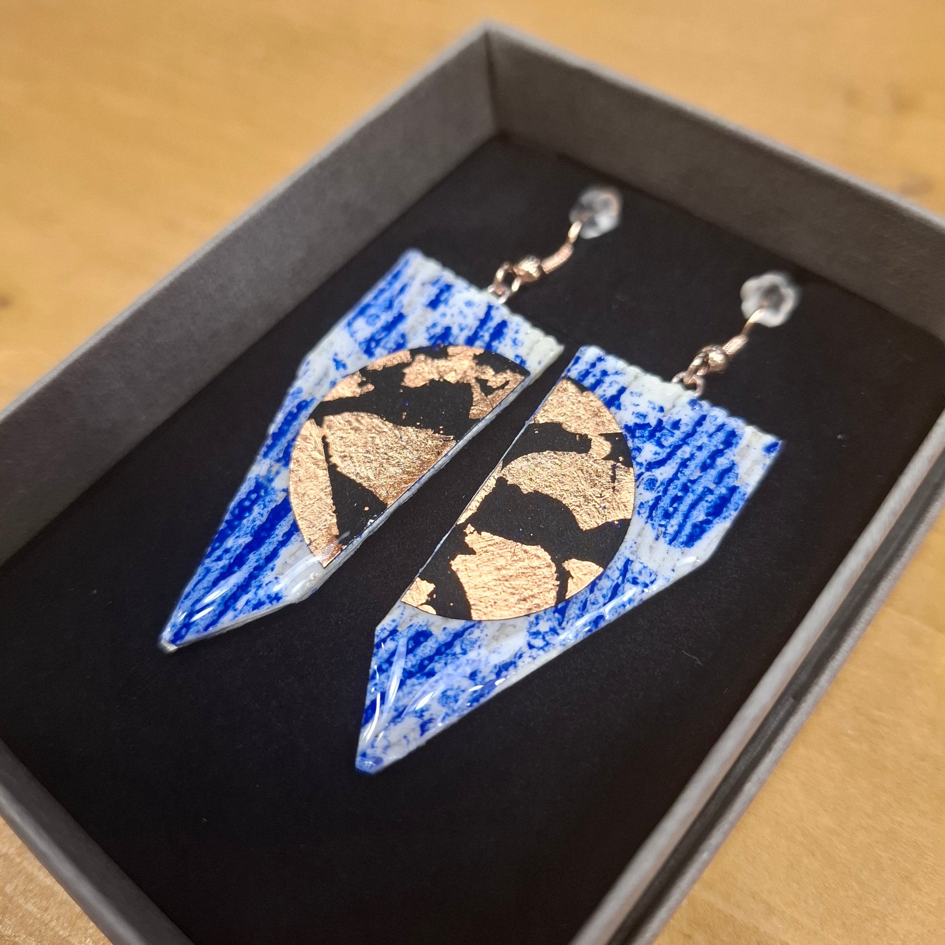 Rothlú Coquette Earrings: Cobalt-Breda's Gift Shop