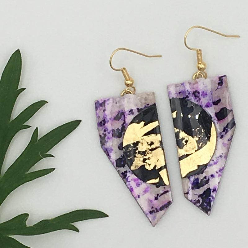 Rothlú Coquette Purple Earrings-Breda's Gift Shop