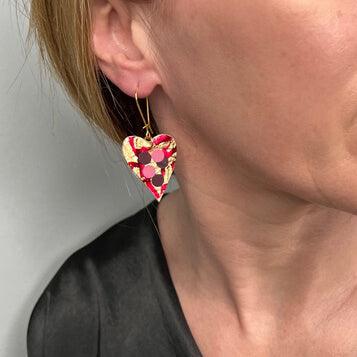 Rothlú Crush Earrings: Red/Pink/ Purple-Breda's Gift Shop