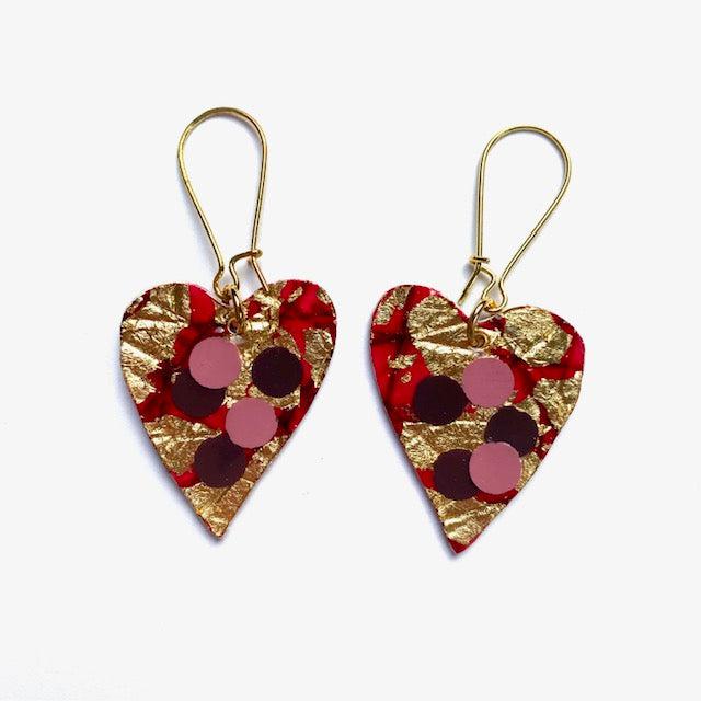 Rothlú Crush Earrings: Red/Pink/ Purple-Breda's Gift Shop