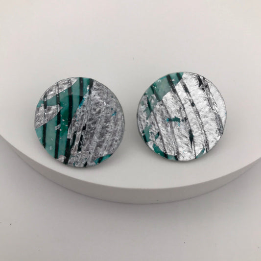 Rothlú Ró Earrings: Turquoise & Silver-Breda's Gift Shop