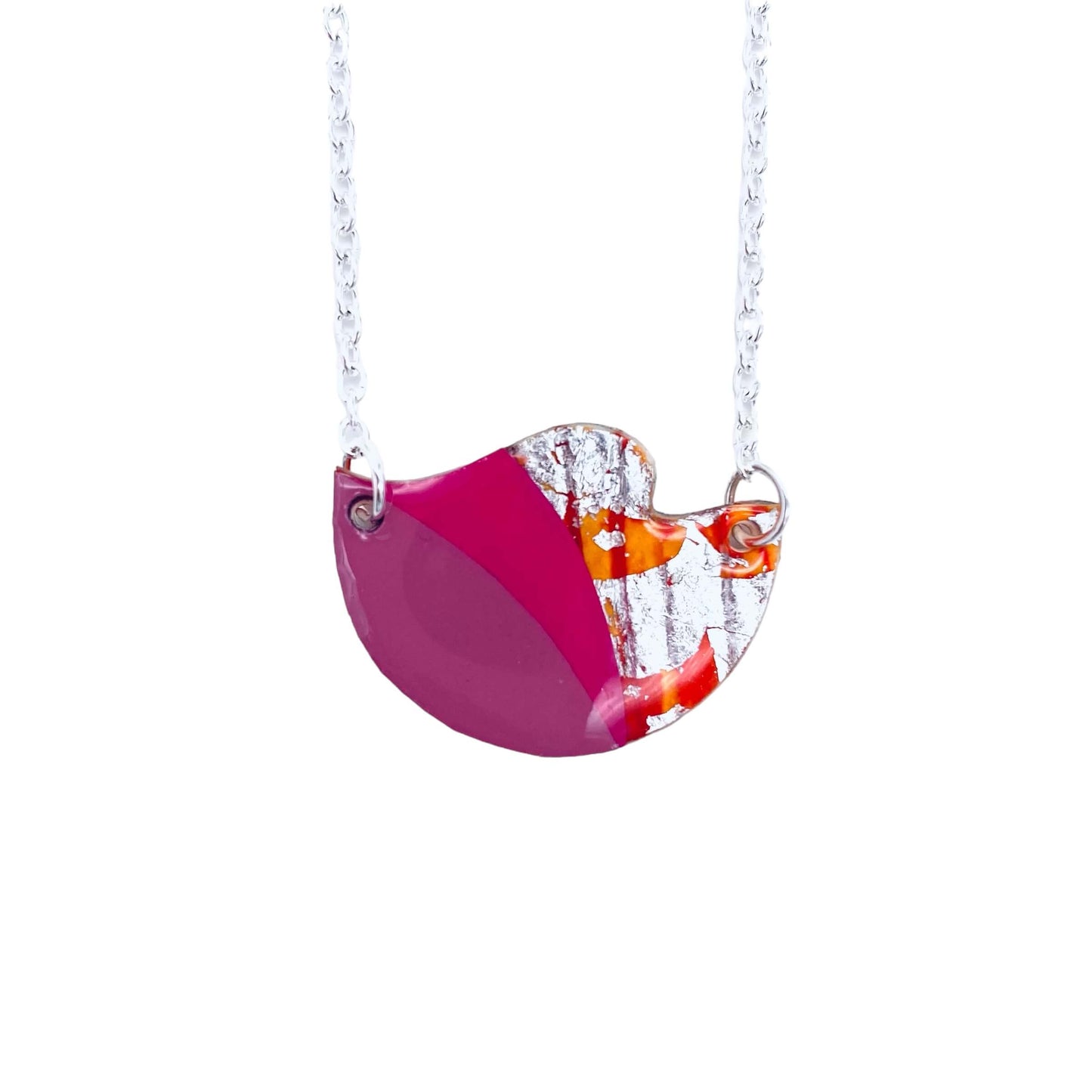 Rothlú Tonn Necklace: Pink/Silver-Breda's Gift Shop