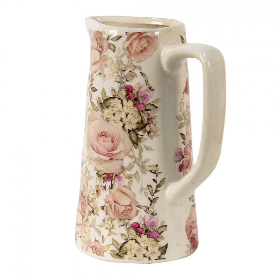 Rustic Floral Jug-Breda's Gift Shop