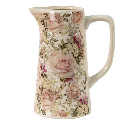 Rustic Floral Jug-Breda's Gift Shop