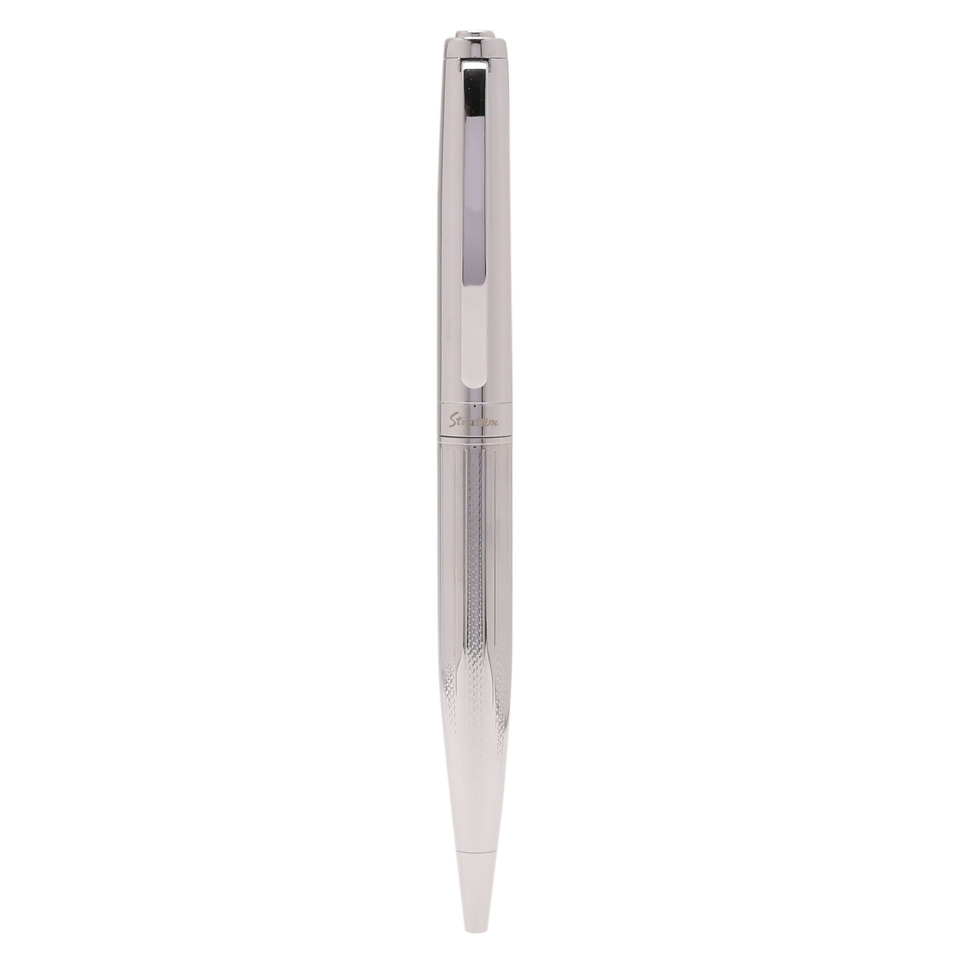 Stratton Ballpoint Silver Pen-Breda's Gift Shop