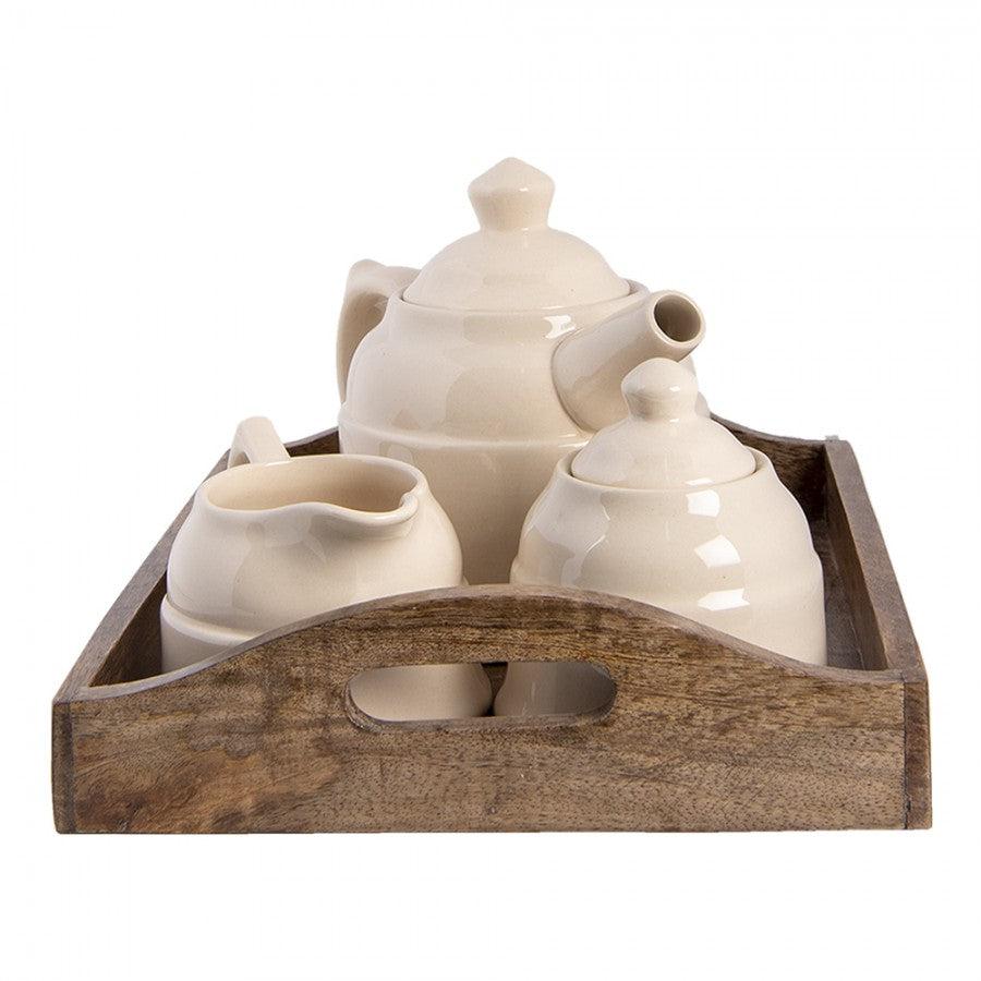 Tea Set With Serving Tray-Breda's Gift Shop