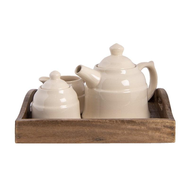 Tea Set With Serving Tray-Breda's Gift Shop