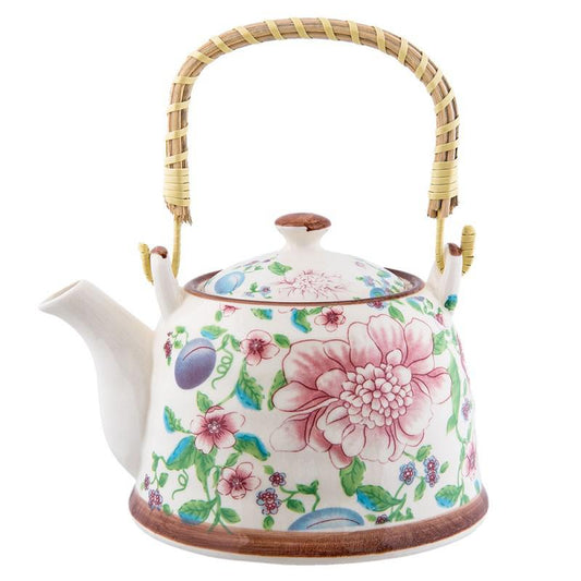 Teapot With Tea Leaves Infuser-Breda's Gift Shop