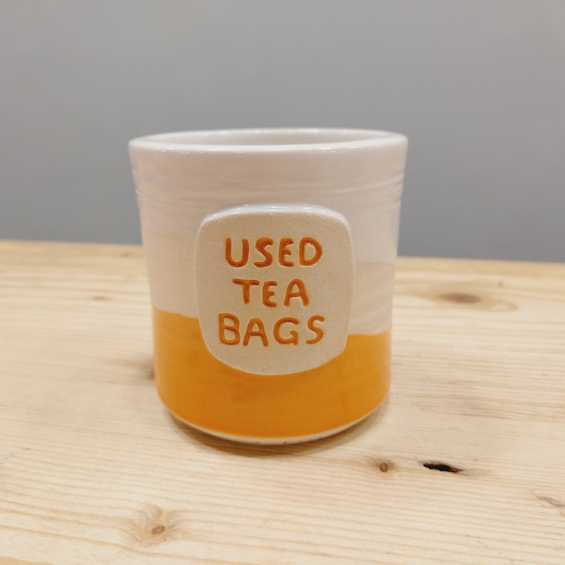 Woodford Pottery "Used Tea Bags" Container-Breda's Gift Shop