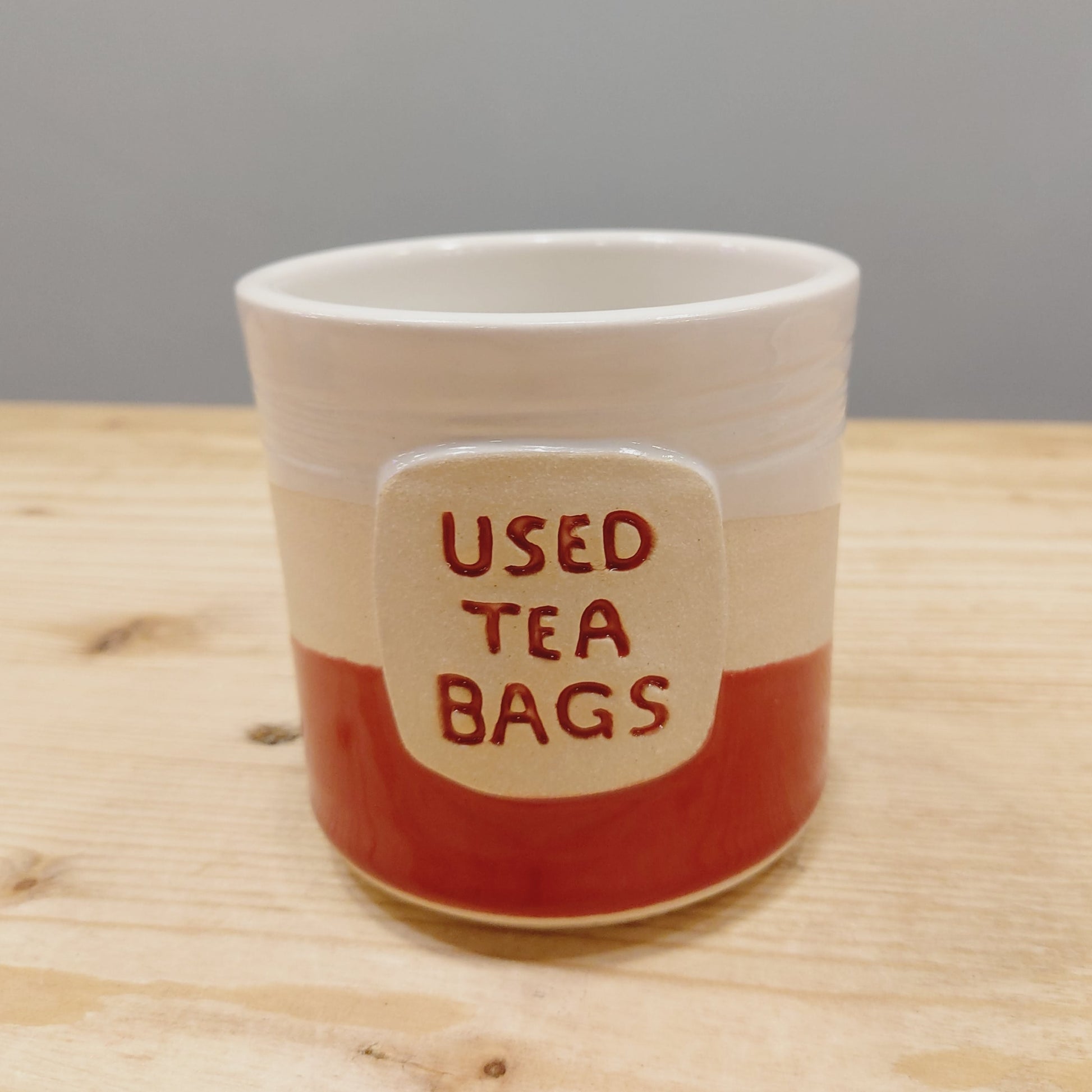 Woodford Pottery "Used Tea Bags" Container-Breda's Gift Shop