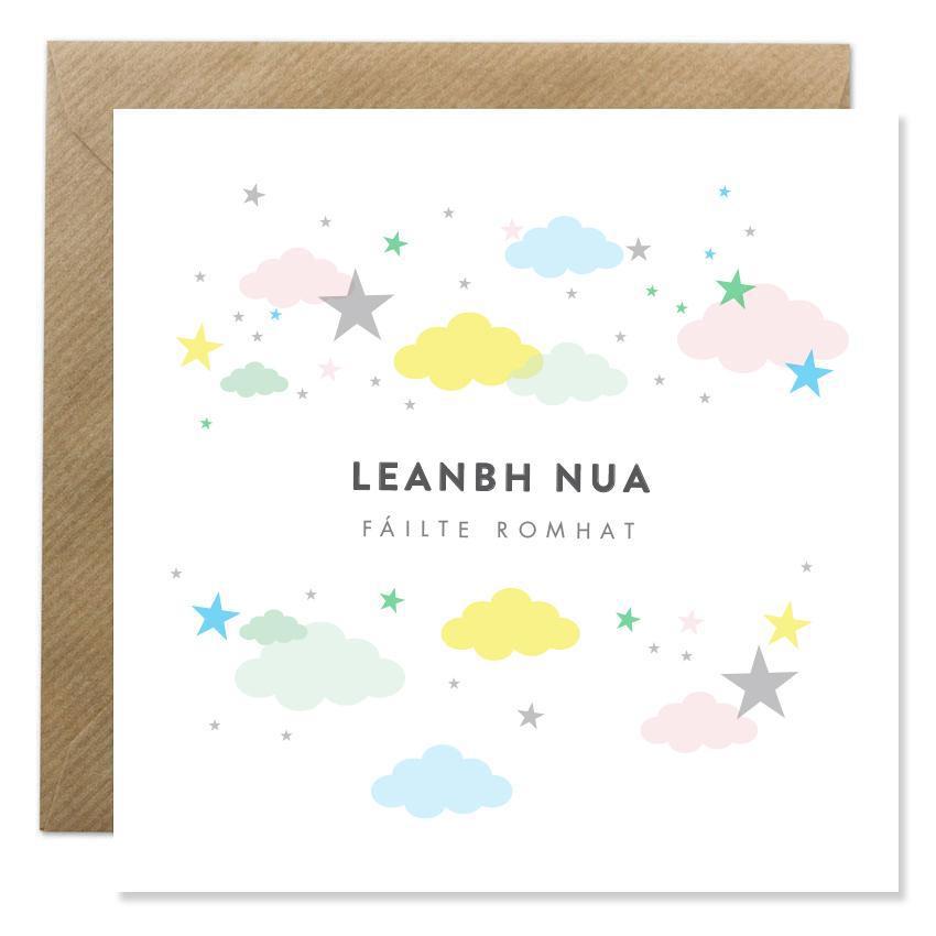 Bold Bunny "Leanbh Nua" Greeting Card-Breda's Gift Shop