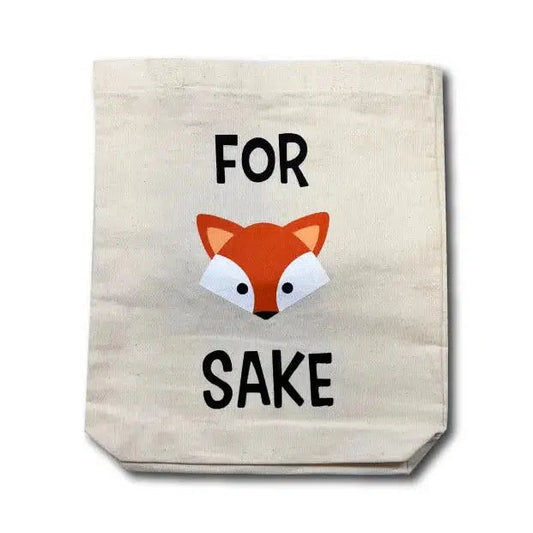 “For Fox Sake” Tote Bag-Breda's Gift Shop