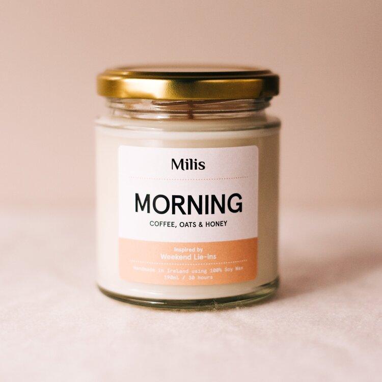 Milis Morning Candle-Breda's Gift Shop