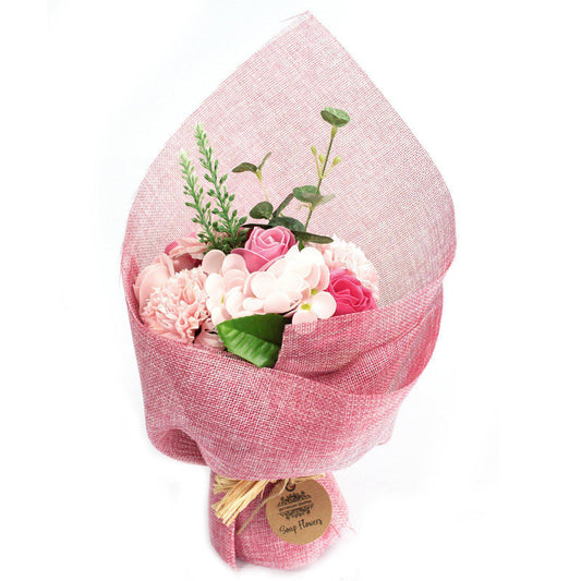 Pink Soap Flower Bouquet-Breda's Gift Shop