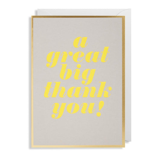 Postco "A Great Big Thank You!"Greeting Card-Breda's Gift Shop